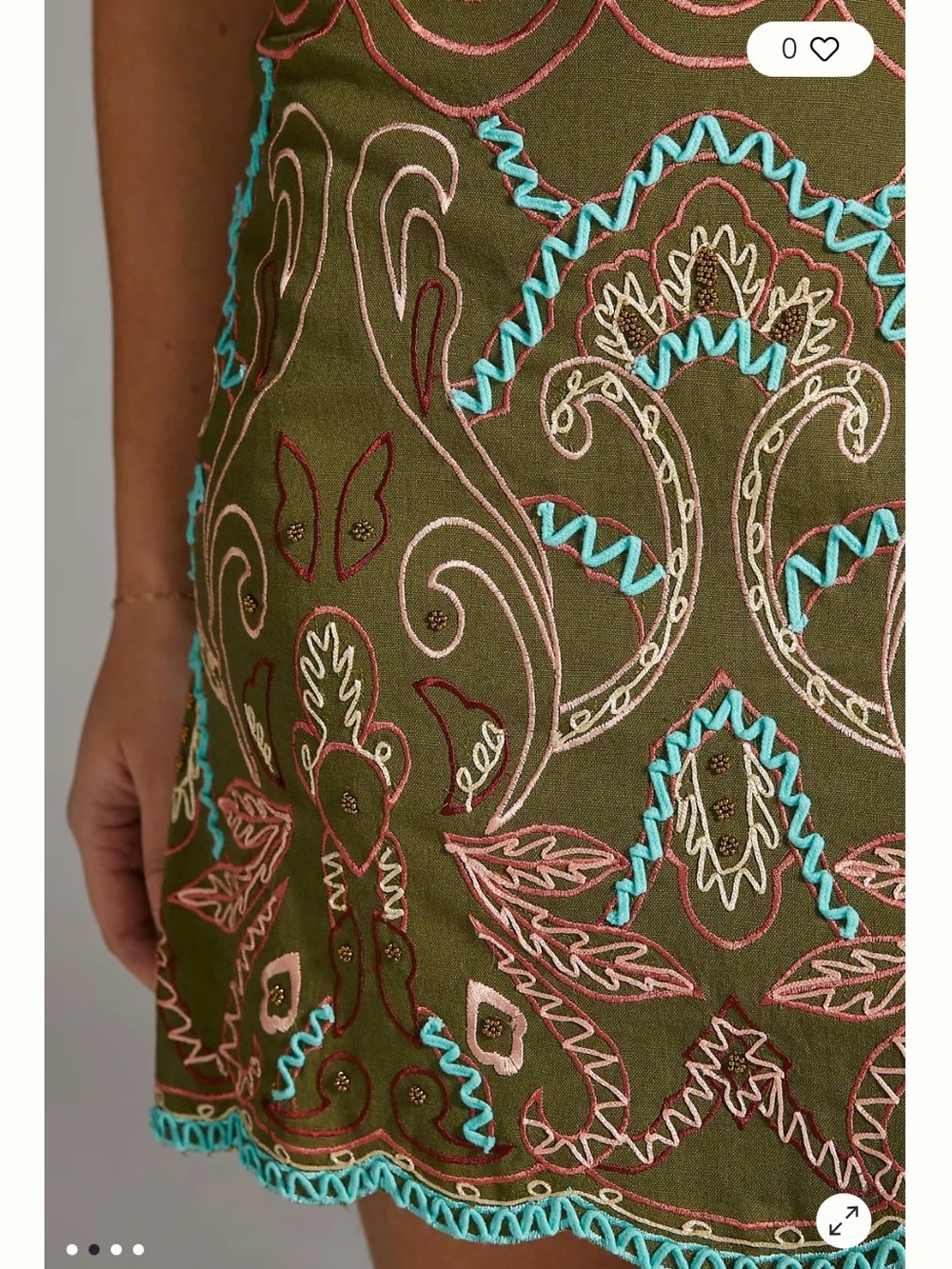 Anthropologie A-Line Mini Skirt - Picture 4 of 7
